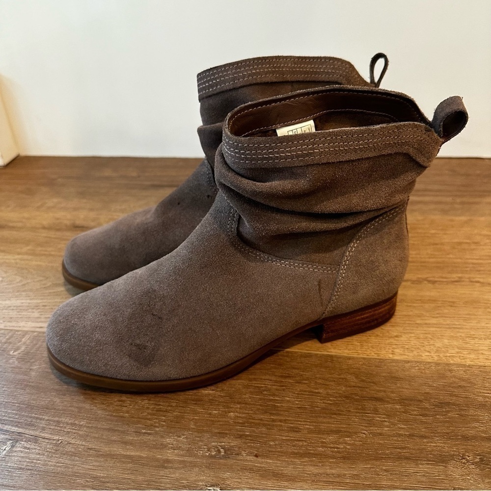 Koolaburra by UGG Lorelei Suede Boots Size 7 Women’s Taupe Brown Slouchy Shoes - Picture 4 of 7